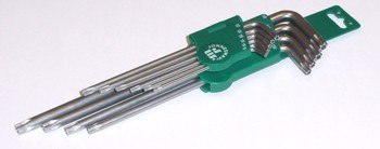 JONNESWAY KLUCZ TORX TYP "L" KOMPLET 10cz. Z OTWOREM BARDZO DŁUGIE H08S110S