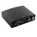 4World Konwerter HDMI VGA + R/L Audio to HDMI