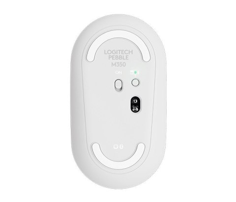 Mysz bezprzewodowa Pebble Wireless Mouse M350 biała 910-005716