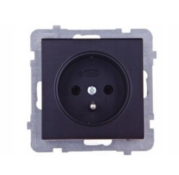 SONATA Gniazdo z/u czarny metalik GP-1RZ/m/33