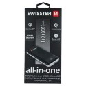 SWISSTEN, Powerbank, ALL-IN-ONE, Li-Pol, 5/9/12V, 10000mAh, do ładowania telefonów i innych urządzeń, 22013927, microUSB, USB-C,