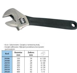 PROLINE KLUCZ NASTAWNY / SZWED 200mm PROFES.