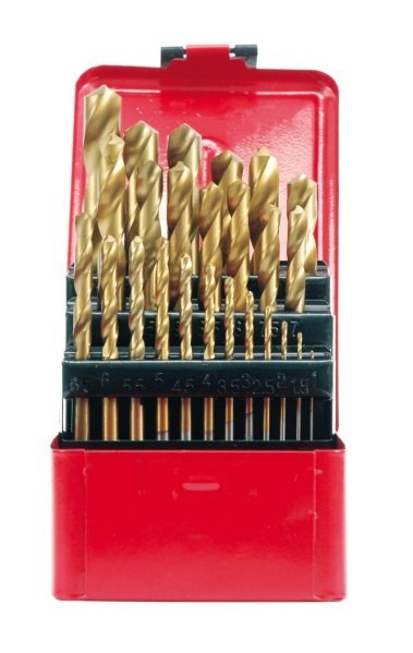 VOREL WIERTŁO METAL TYTAN KPL.19szt. 1-10mm