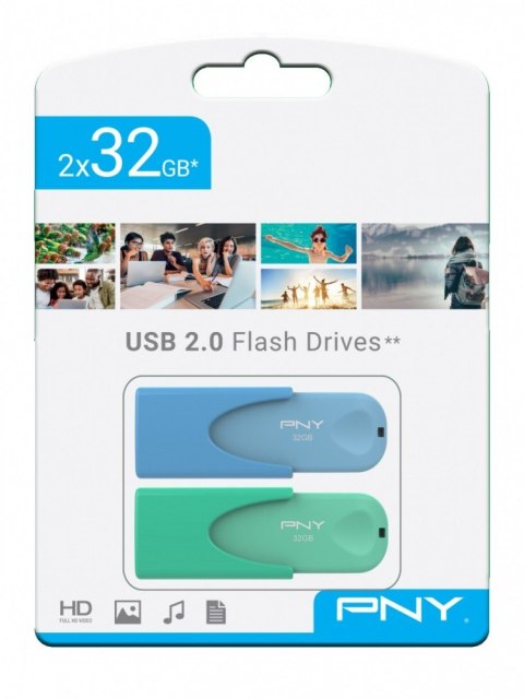 Pendrive 32GB USB2.0 ATTACHE 4 FD32GATT4COLBGX2-EF