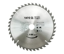 YATO PIŁA TARCZOWA WIDIOWA 250x30mm 40-ZĘBÓW 6071