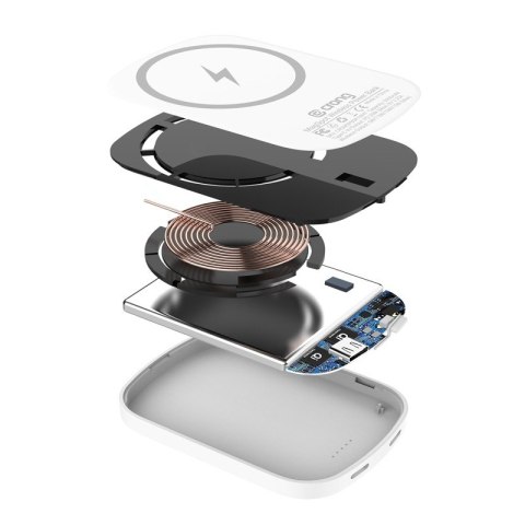 Bezprzewodowy power bank ultra slim MagSpot z MagSafe 5000mAh, USB-C 20W PD