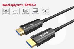 Kabel Optyczny HDMI 2.0 15m AOC 4K60Hz C11072BK-15M