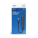 Hub 4 porty USB-C - 3 x USB-A 2.0, 1 x USB-A 3.1 3.1 GEN 1, 5 Gbps, AK-71