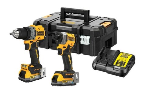 DEWALT ZESTAW COMBO 18V WKĘTARKA DCD800 + ZAKRĘTARKA DCF850 2x1,7Ah POWERSTACK DCK2051E2T