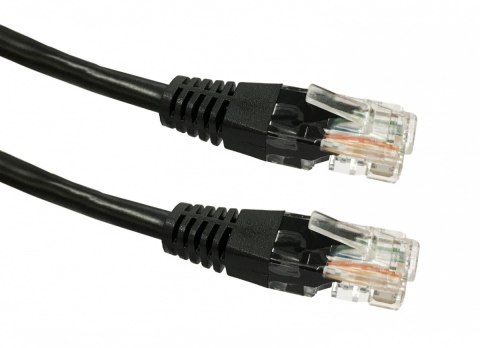 Kabel Patchcord miedziany kat. 6 RJ45 UTP 3m czarny