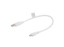 Kabel USB 2.0 micro AM-MBM5P 0.3M biały