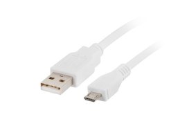 Kabel USB 2.0 micro AM-MBM5P 0.3M biały