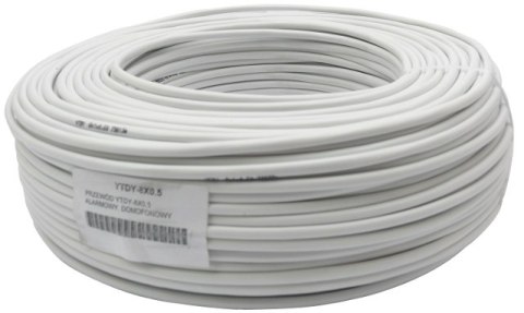 PRZEWÓD ALARMOWY DOMOFONOWY YTDY 8X0,5 - 100M; 5631K
