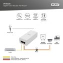 Zasilacz/Adapter PoE+ 802.3at, max. 52V 30W Gigabit 10/100/1000 Mbps, aktywny, Biały