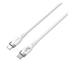 Kabel Hyper Juice 240W Silicone USB-C to USB-C Cable 2m - White