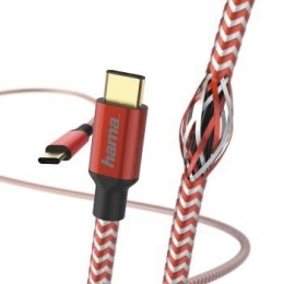 Kabel ładujący USB-C 1,5m Czerwony