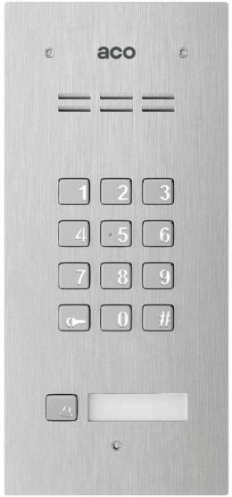 ACO COMO-PRO-CODE-A1 Panel domofonowy COMO-PRO-CODE-A1, audio, 1 przycisk dzwonienia, zamek szyfrow