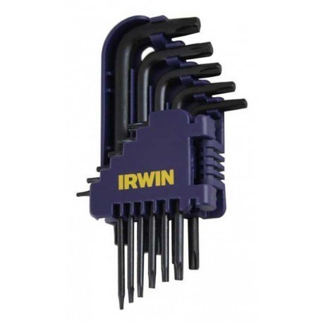 IRWIN KLUCZE TYPU TORX 11szt. T6 - T7 - T8 - T9 - T10 - T15 - T20 - T25 - T27 - T30 - T40