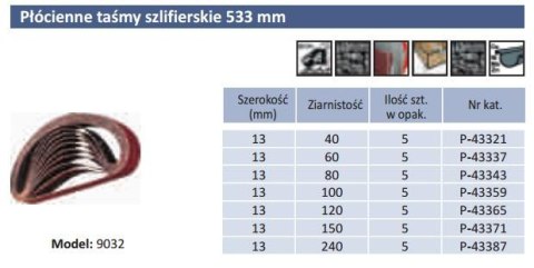 PASY BEZKOŃCOWE 13 x 533 gr. 40 5szt. do 9032