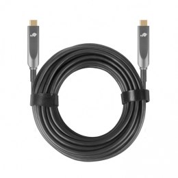 Kabel video USB C-C optyczny 4K hybryda 5m