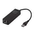 Adapter Gigabit Ethernet do USB 3.0 z hubem USB 3.0