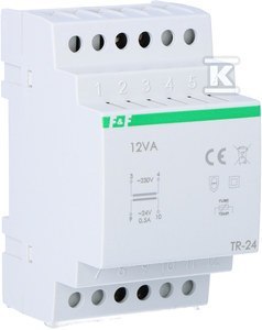 TR-24-TRAFO SIEC.230/24V~,0,5A,12VA,TH35