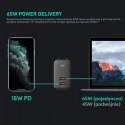 PA-B4 Omnia GaN ładowarka sieciowa 2xUSB C Power Delivery 3.0 65W 6A