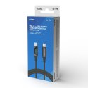 Kabel USB - USB C z wyświetlaczem, 100W, CL-174