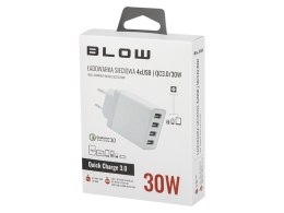 Ładowarka sieciowa z gniazdem USBx4 QC 3.0 30W