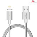 Kabel lightning USB magnetyczny silver MCE161- Quick & Fast Charge