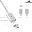 Kabel lightning USB magnetyczny silver MCE161- Quick & Fast Charge