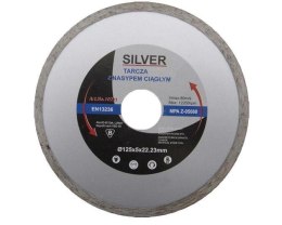 SILVER TARCZA DIAMENTOWA 125 x 5,0 x 22,2mm PEŁNA