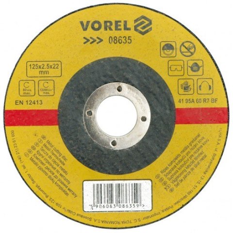 VOREL TARCZA DO CIĘCIA METALU 230 x 2,5 x 22,2mm 08641