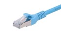 Kabel sieciowy LAN Patchcord CAT.6A S/FTP 5m 10G foliowana skręcona para, miedziany