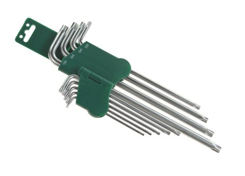 JONNESWAY KLUCZ TORX TYP "L" KOMPLET 9cz. BARDZO DŁUGIE 5-KĄTNE H16109S