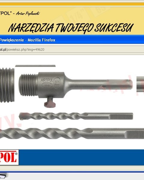 ADAPTER KORONY SDS PLUS 110mm /FALC