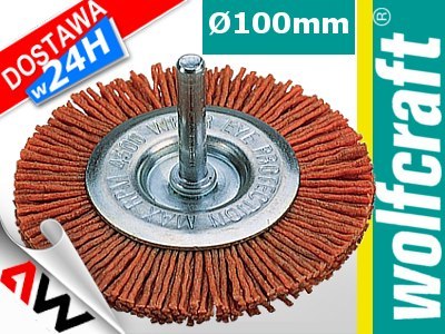 WOLFCRAFT SZCZOTKA 100mm TAR./TRZ./NYLON