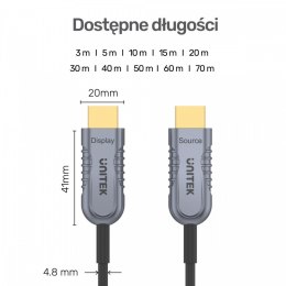 Kabel Optyczny HDMI 2.1 AOC 15m 4K60Hz C11029DGY