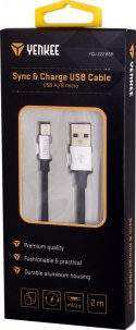 Kabel do synchronizacji i ładowania USB ze złączem Micro USB 2m