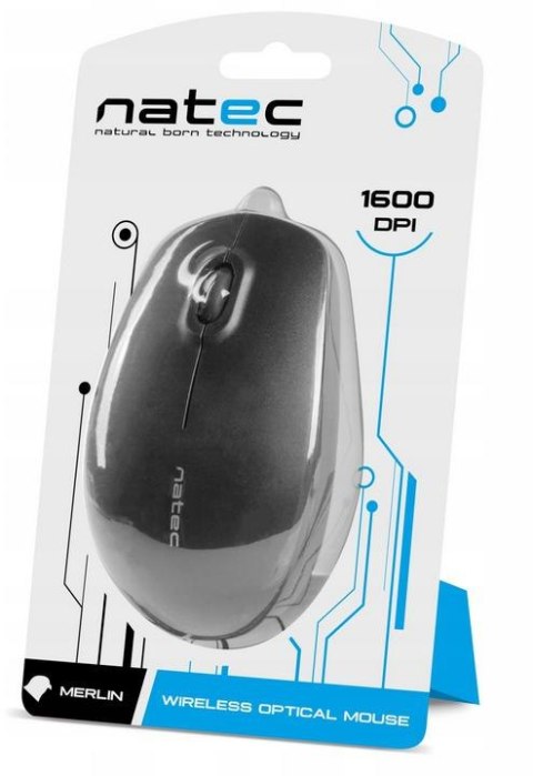 Mysz bezprzewodowa Natec Merlin czarny