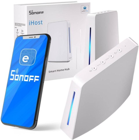 Centrala Wi-Fi, ZigBee Sonoff iHost Smart Home Hub AIBridge, 2GB RAM