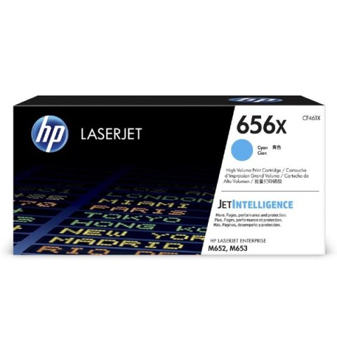 HP oryginalny toner CF461X, HP 656X, cyan, 22000s, high capacity