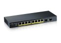 Przełącznik GS1900-10HP v2 8port L2 PoE 2xSFP 70W 802.3at