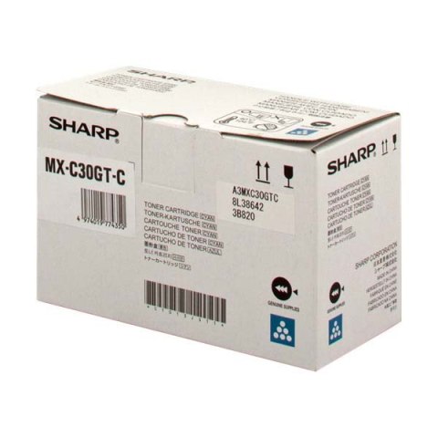 Sharp oryginalny toner MX-C30GTC, cyan, 6000s