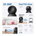 TP-link IP kamera Tapo C211, Full HD, Wifi 2.4 GHz, czarna, 360 st, tryb nocny, alarm, detekcja ruchu