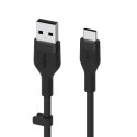 Kabel BoostCharge USB-A do USB-C silikonowy 2m, czarny