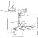 Uchwyt Scienny Monitora Klawiatury i CPU MC-838