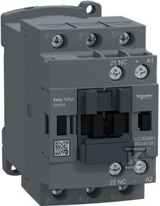 STYCZ.EASYTS 3P 9A AC3 4KW 24V DC 1NC