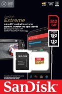 Karta pamięci Extreme microSDXC 512GB 190/130 MB/s A2 V30 U3