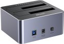 Y-3026GY01-EU Unitek Stacja klonująca dyski 2 x SATA 2,5"/3,5" USB 5Gbps